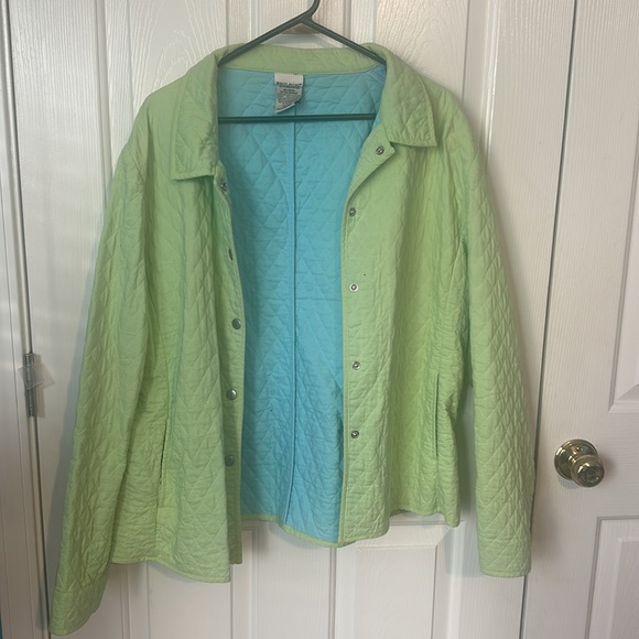 White Stag Women's  Lined Quilted Snap Close Jacket size Xl - Picture 5 of 8